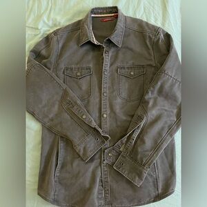 Men's Gray Shirt Jacket size L Jeremiah
